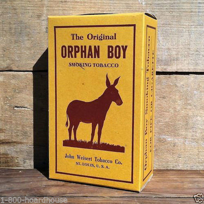 ORPHAN BOY SMOKING TOBACCO Box 1930s