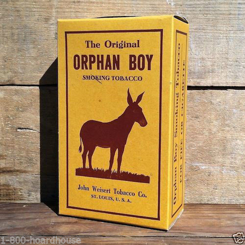 ORPHAN BOY SMOKING TOBACCO Box 1930s