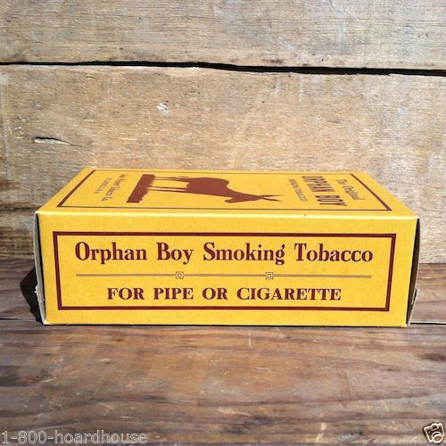 ORPHAN BOY SMOKING TOBACCO Box 1930s