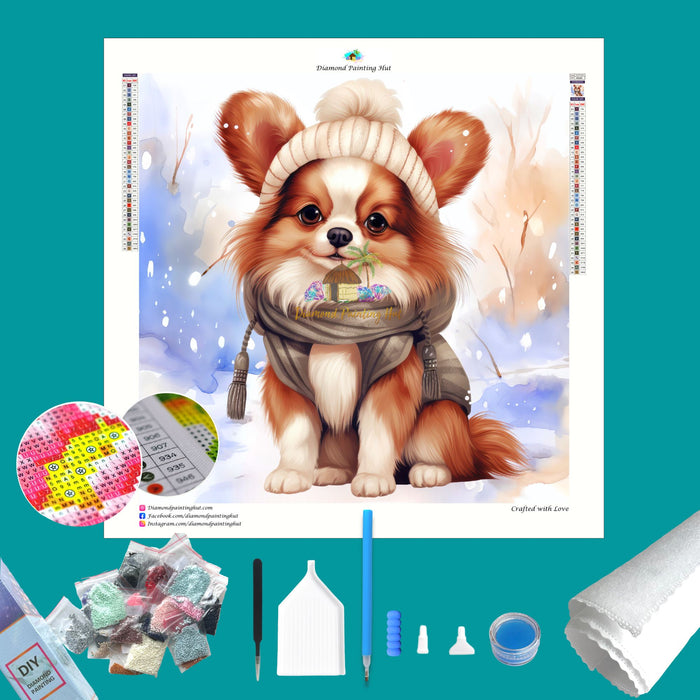 Papillon Winter Diamond Painting