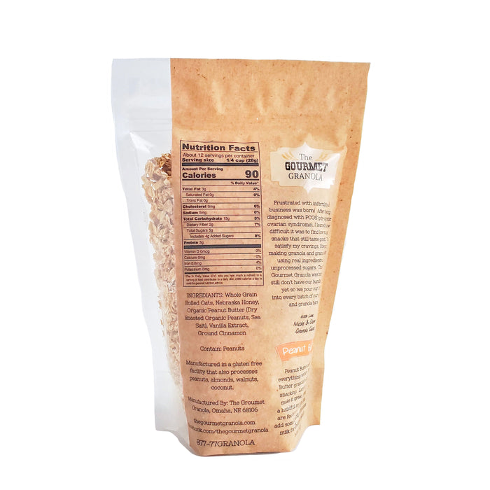 Peanut Butter Granola | Pack of 3 | 12 oz | Gluten, Soy, & Dairy Free | The Gourmet Granola