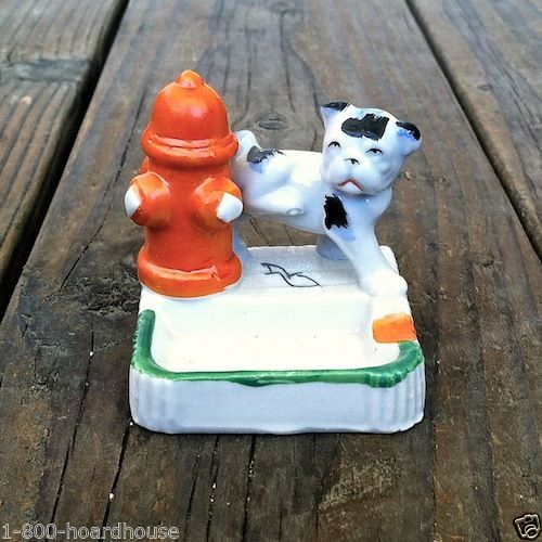 PEE PEE PUPPY Japan Dog Ashtray 1950s