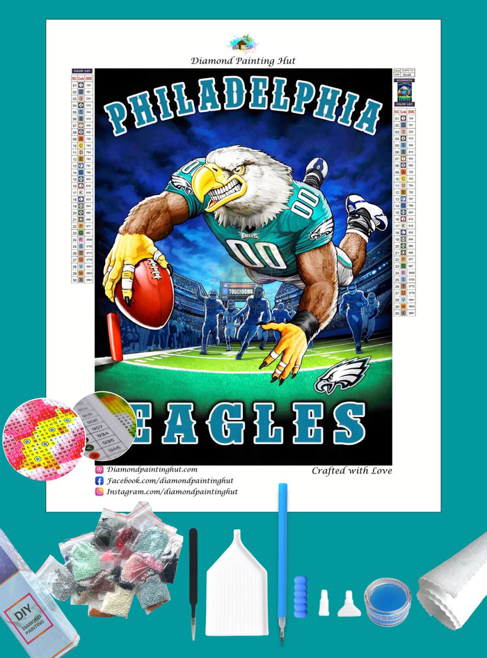 Philadelphia Eagles NFL Diamond Painting-Diamond Painting Hut