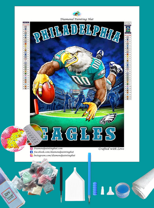 Philadelphia Eagles NFL Diamond Painting-Diamond Painting Hut