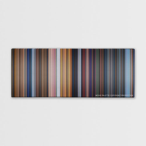 Pinocchio color palette canvas print: thousands of thin vertical stripes of color