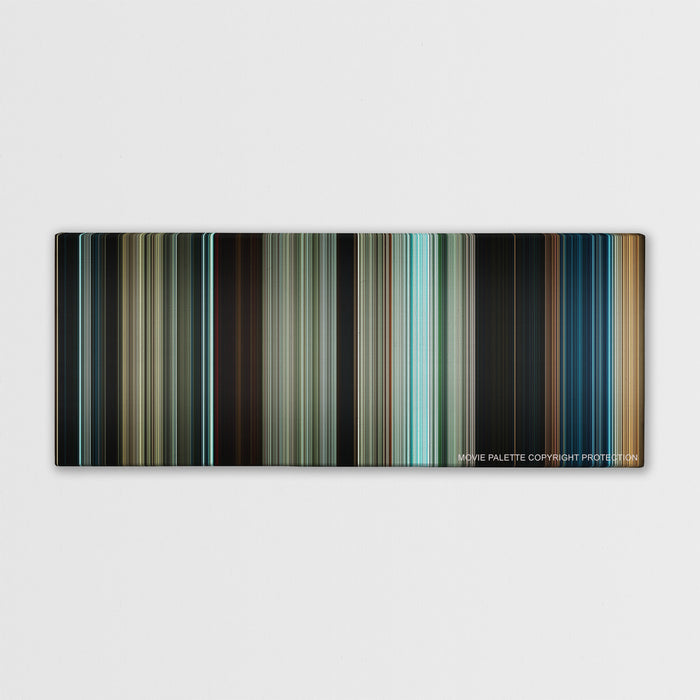 Pirates of the Caribbean: Dead Men Tell No Tales color palette canvas print: thousands of thin vertical stripes of color