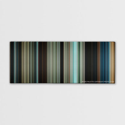 Pirates of the Caribbean: Dead Men Tell No Tales color palette canvas print: thousands of thin vertical stripes of color