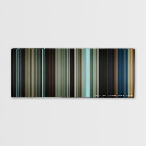 Pirates of the Caribbean: Dead Men Tell No Tales color palette canvas print: thousands of thin vertical stripes of color