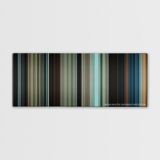 Pirates of the Caribbean: Dead Men Tell No Tales color palette canvas print: thousands of thin vertical stripes of color