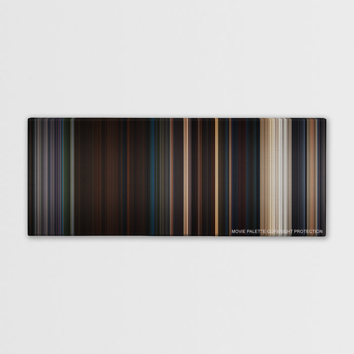 Planet of the Apes color palette canvas print: thousands of thin vertical stripes of color
