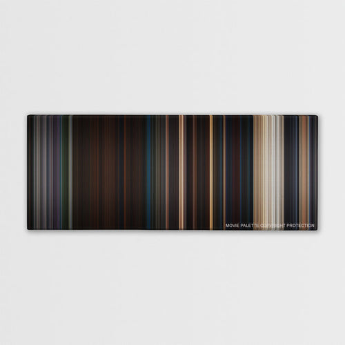 Planet of the Apes color palette canvas print: thousands of thin vertical stripes of color