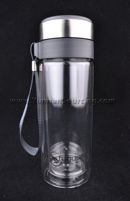 Portable Tea Thermos Heat-Tempered Double Layer Glass * 320ml | Yunnan Sourcing Tea Shop