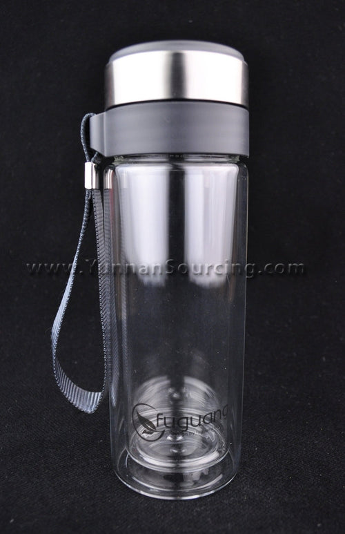 Portable Tea Thermos Heat-Tempered Double Layer Glass * 320ml | Yunnan Sourcing Tea Shop