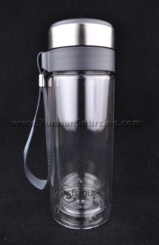 Portable Tea Thermos Heat-Tempered Double Layer Glass * 320ml | Yunnan Sourcing Tea Shop