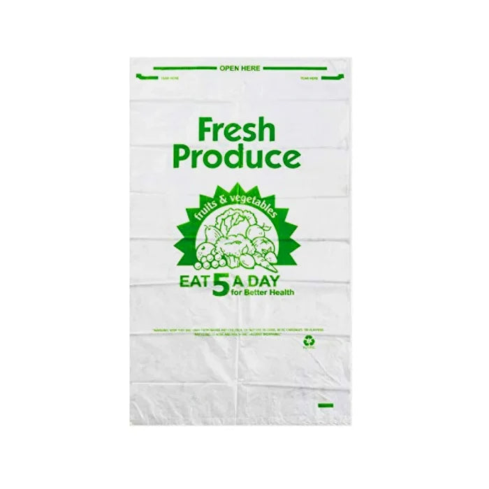Wholesale Clear Hi-Density 5-A-Day Produce Bag- Mexmax INC.