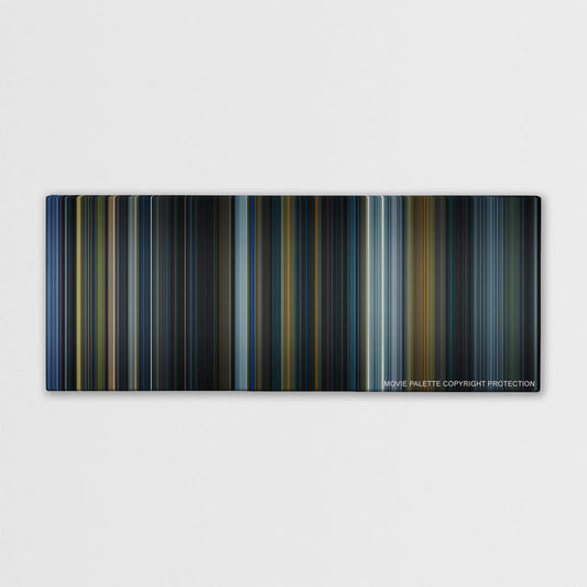 Prometheus color palette canvas print: thousands of thin vertical stripes of color
