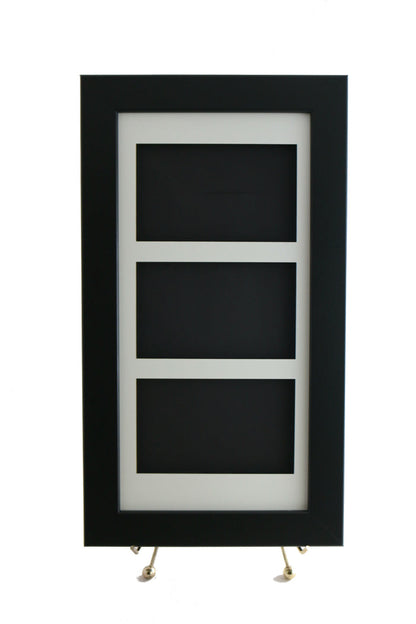PSA Graded Sports Card Frame for (3) Horizontal Cards - Graded And Framed