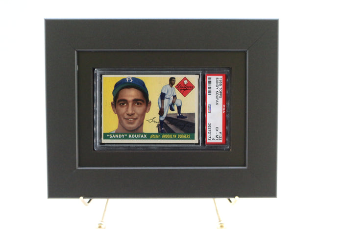 PSA Graded Sports Card Frame (Horizontal-Black Design) - Graded And Framed