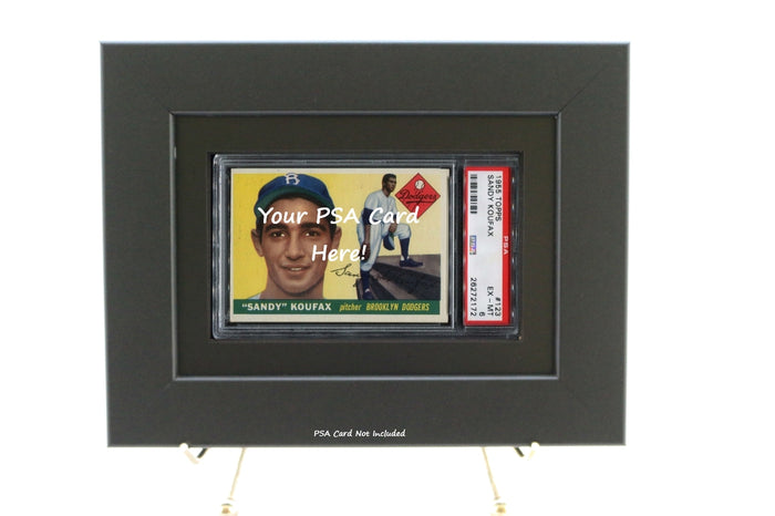 PSA Graded Sports Card Frame (Horizontal-Black Design) - Graded And Framed