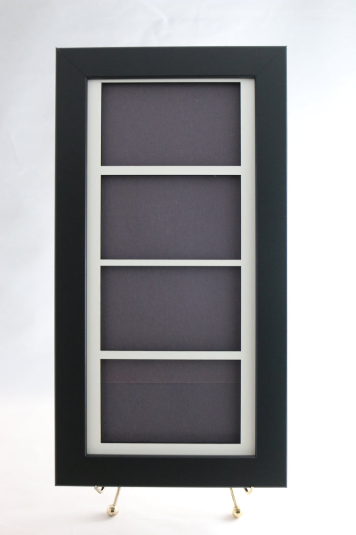 PSA Graded Sports Card Frame with (4) Openings for PSA Horizontal Cards - Graded And Framed