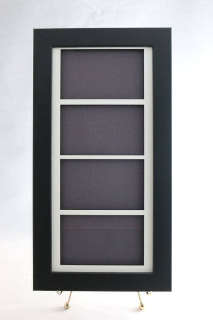 PSA Graded Sports Card Frame with (4) Openings for PSA Horizontal Cards - Graded And Framed