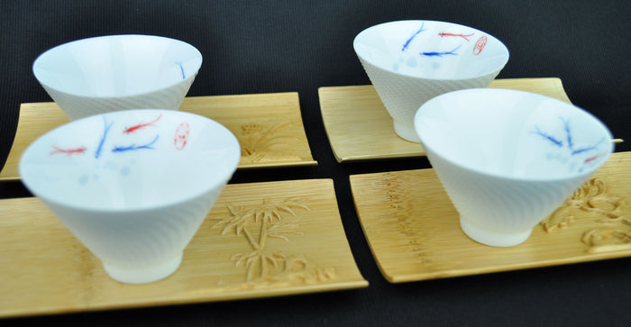 Pure Bamboo Coasters for Tea Ceremony * Set of 4 | Yunnan Sourcing Tea Shop