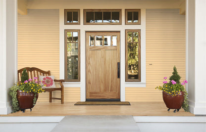 Retique It Raw Wood Kit (Med) in dark wood finish, showcasing the natural textured grained wood surface for door renovation.