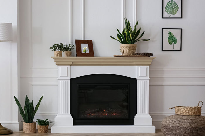 Light wood Raw Wood Kit from Retique It Wood'n Finish Kits, featuring a textured finish suitable for fireplace mantles.