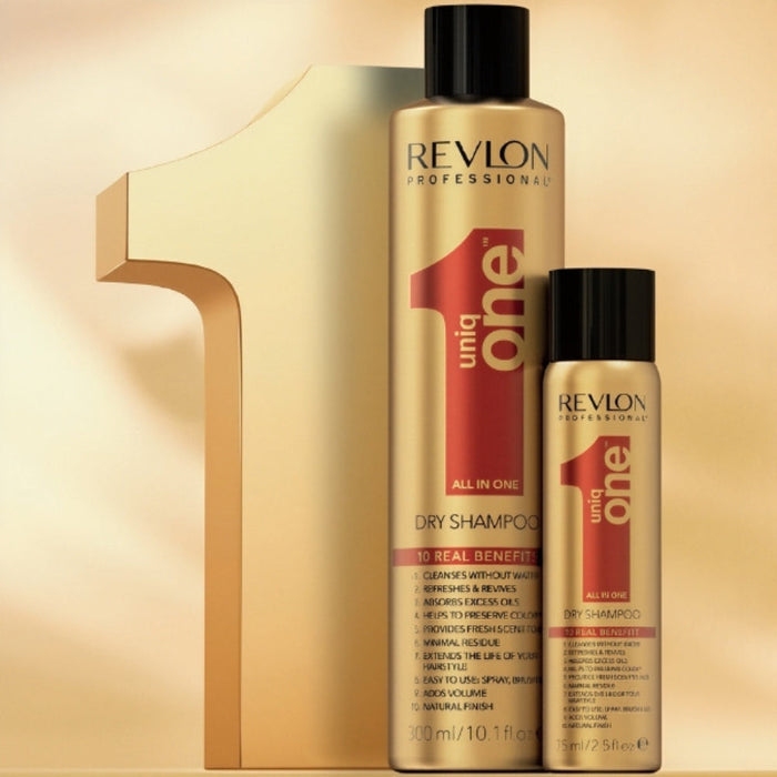 Revlon Professional UniqONE Dry Shampoo - "All-in-One" 10 Benefits Dry Shampoo - 300ml