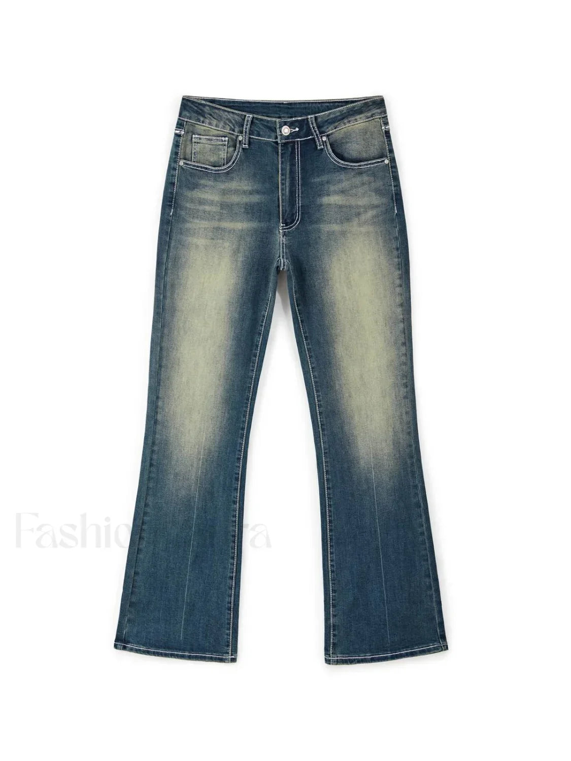 Rhinestone Chrome Hearts Flare Leg Jeans