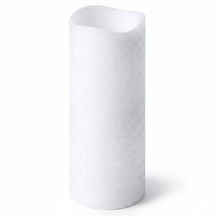 Richland 4" x 10" Large LED Pillar Candle with Wavy Top - Set of 6