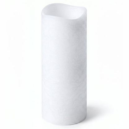 Richland 4" x 10" Large LED Pillar Candle with Wavy Top - Set of 6