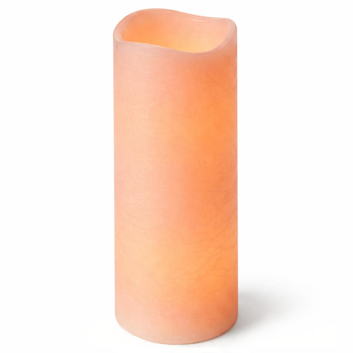 Richland 4" x 10" Large LED Pillar Candle with Wavy Top - Set of 6