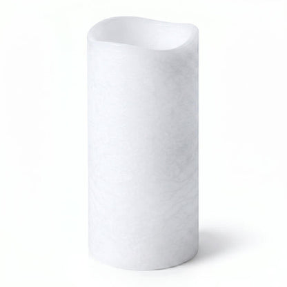 Richland 4" x 8" Large LED Pillar Candle with Wavy Top - Set of 6