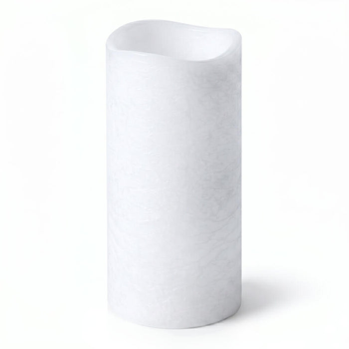Richland 4" x 8" Large LED Pillar Candle with Wavy Top