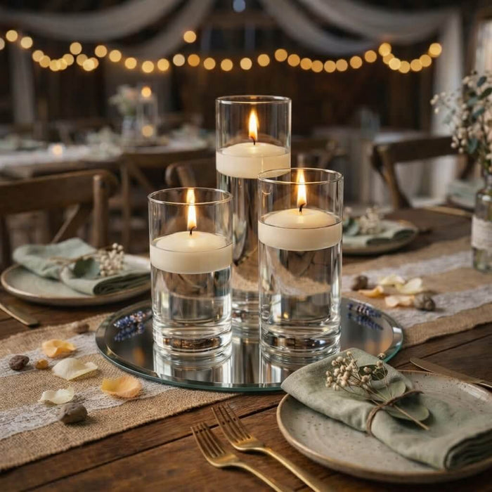 Richland Floating Candles 3" Ivory Set of 12