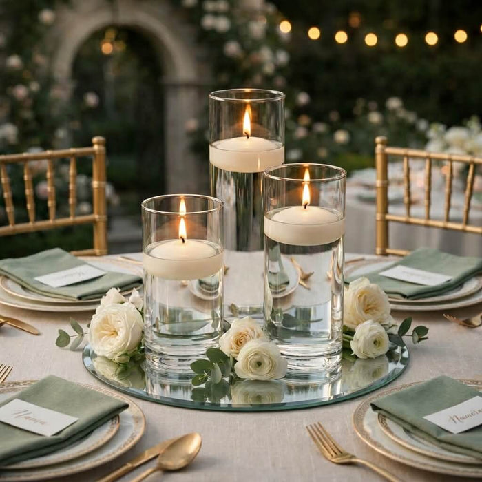 Richland Floating Candles 3" Ivory Set of 12
