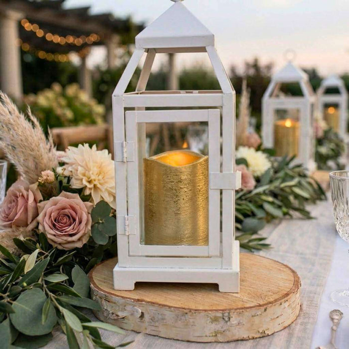 Richland Gold Metallic Wavy Top LED Candle