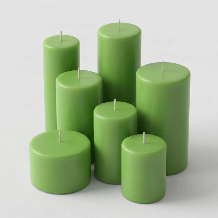 Richland Pillar Candle 3"x6" Green