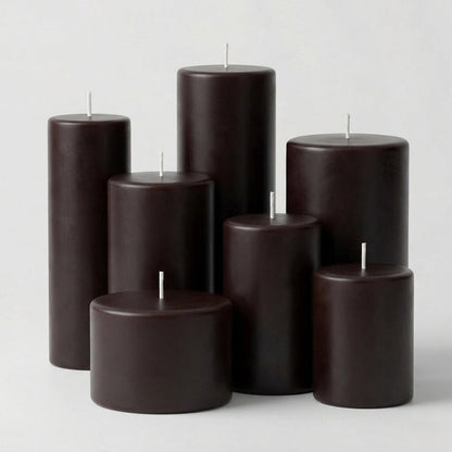 Richland Pillar Candle 3"x9" Dark Chocolate