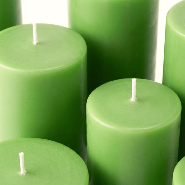 Richland Pillar Candle 3"x9" Green