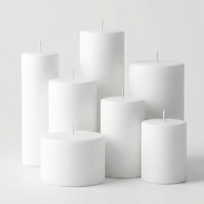 Richland Pillar Candle 3"x9" White