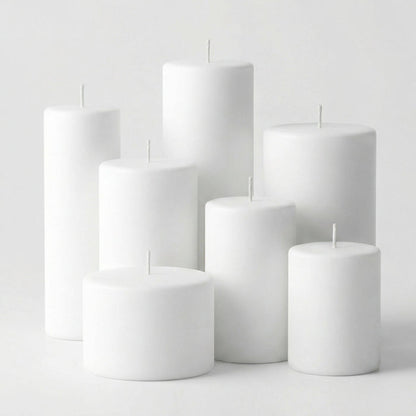 Richland Pillar Candle 3"x9" White