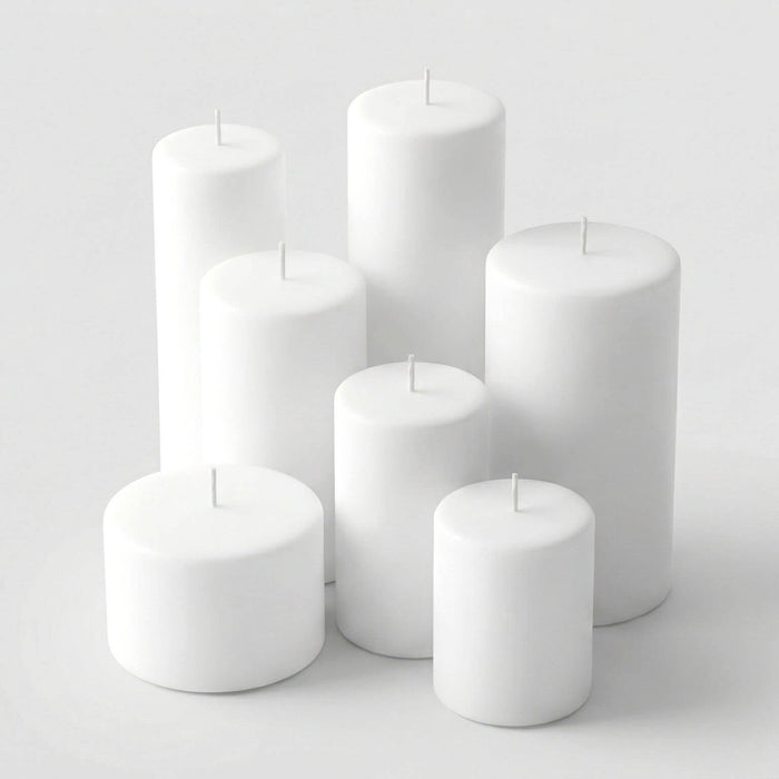 Richland Pillar Candle 3"x9" White