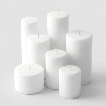 Richland Pillar Candle 3"x9" White