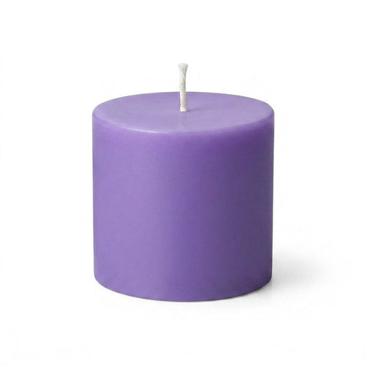 Richland Pillar Candles 3"x3" Lavender Set of 24