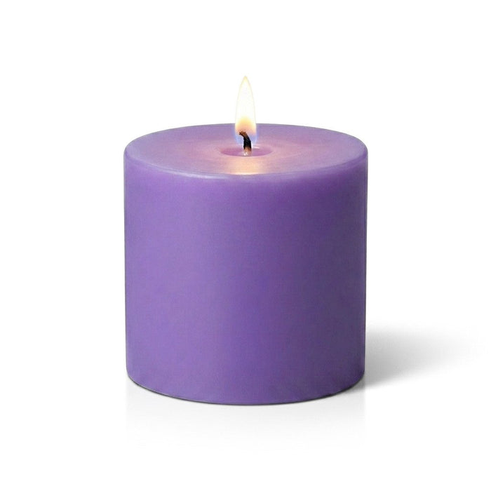 Richland Pillar Candles 3"x3" Lavender Set of 24