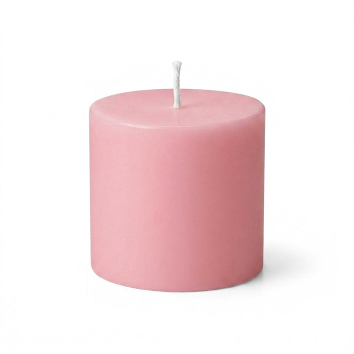 Richland Pillar Candles 3"x3" Pink Set of 24
