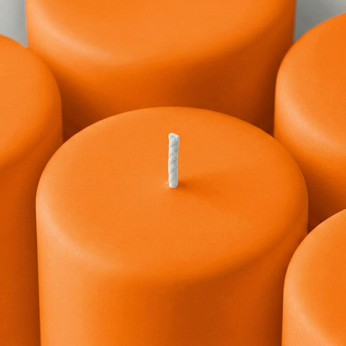 Richland Pillar Candles 3"x9" Orange Set of 6