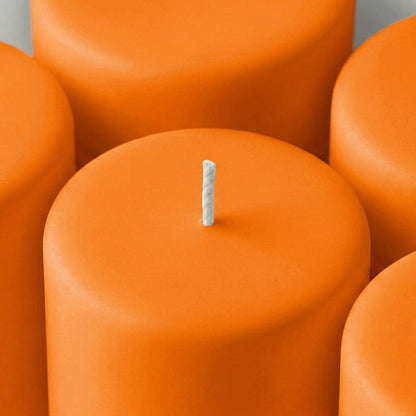 Richland Pillar Candles 3"x9" Orange Set of 6